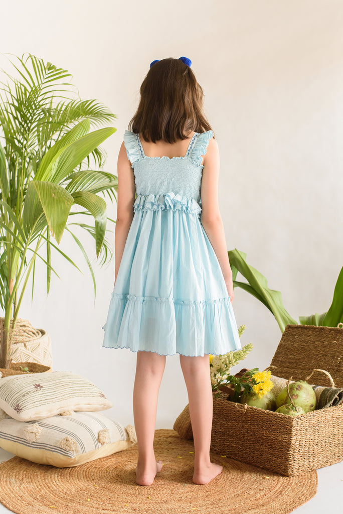 Briny Scallop is an A-Line Dress for Girls.