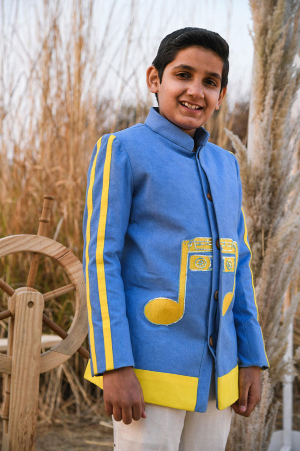 Kernel Chord is an Embroidered Organic Cotton Canvas Jacket For Boys.