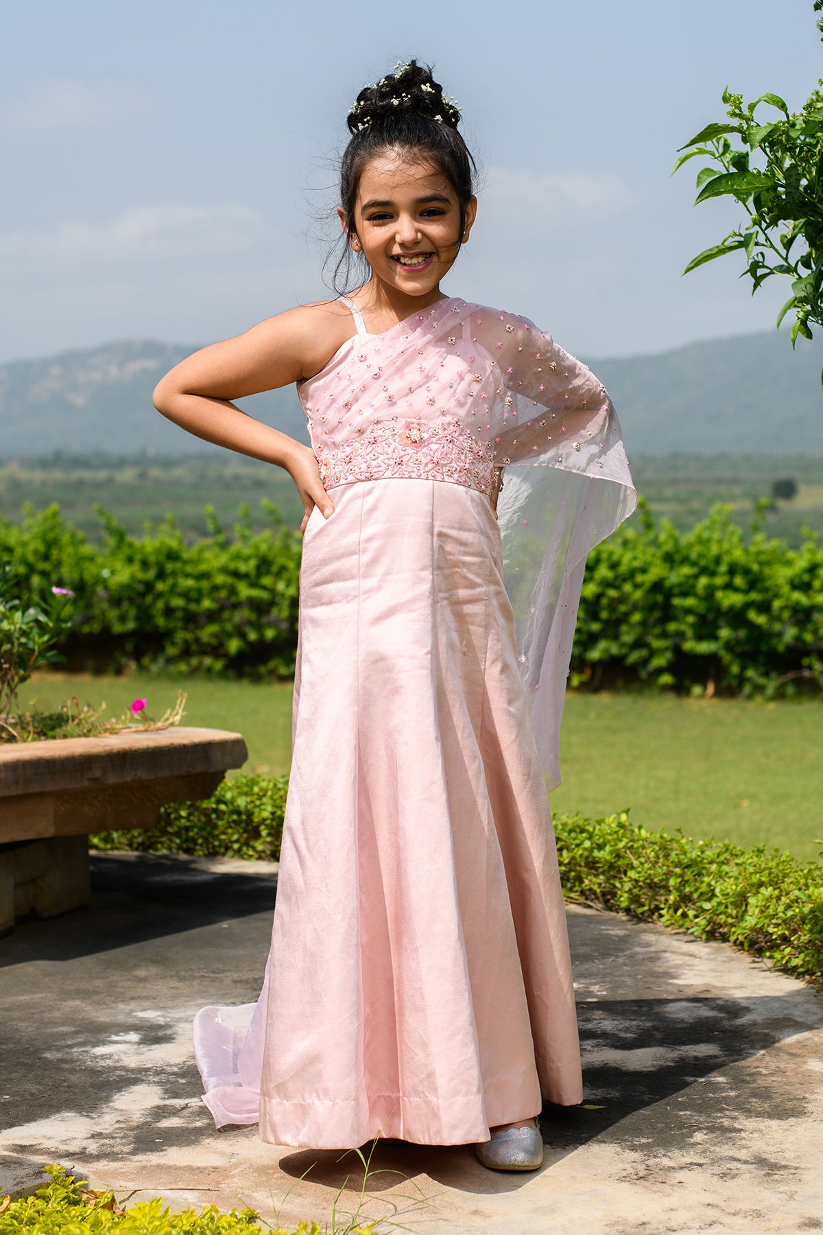 Indo western dress for 8 year girl outlet