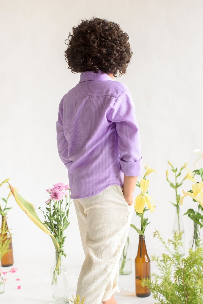 Lilac Branch is an Organic Cotton Shirt For Boys.