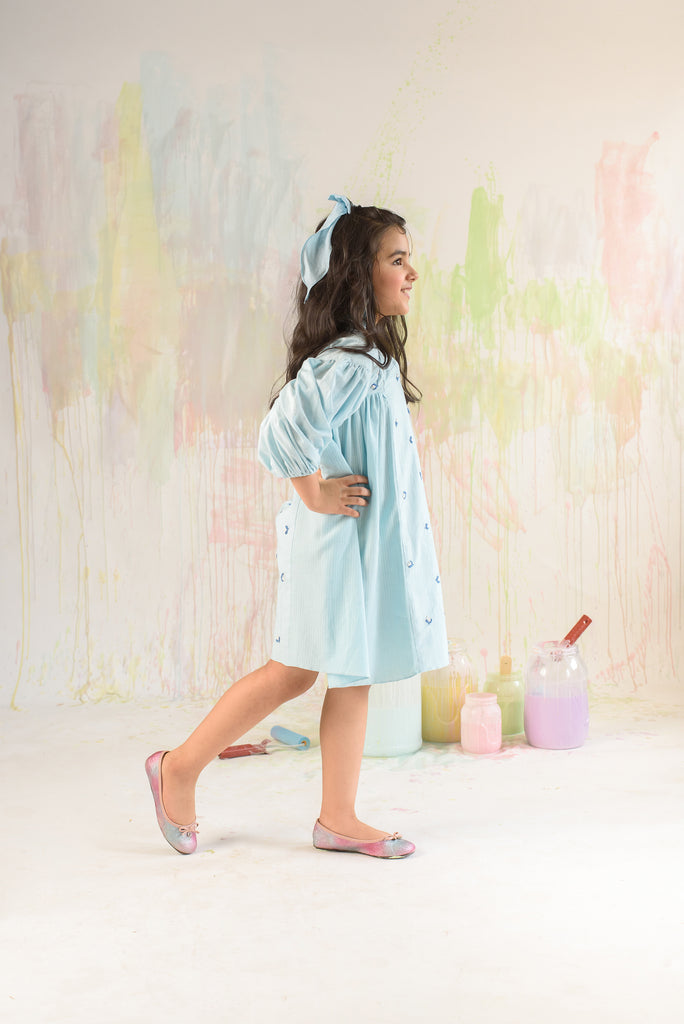 Mystique Blossom is a Balloon Sleeves Dress For Girls.
