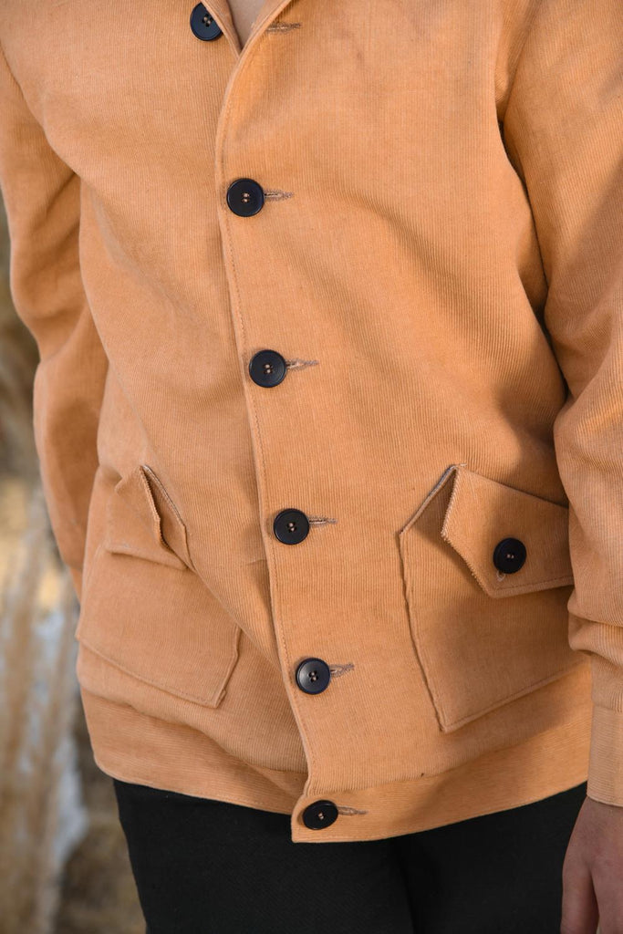 Charles The Simple is an Organic Corduroy Wool Worker Jacket for Boys.
