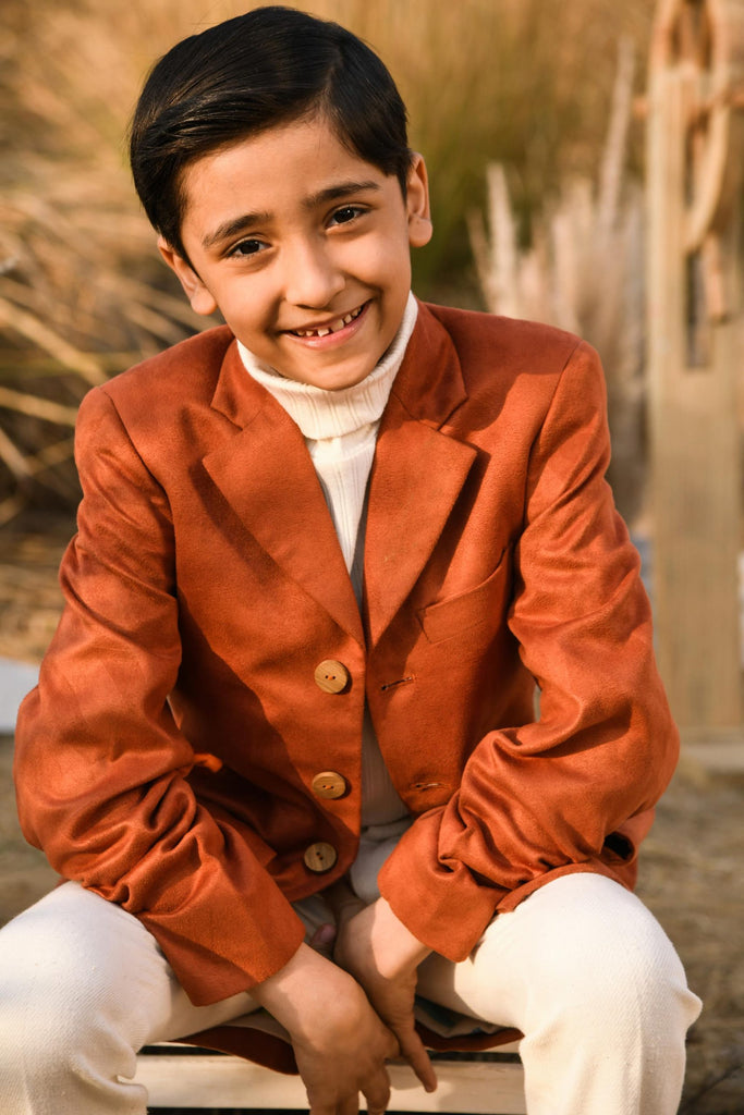 Wolf Whistle is a Long Suit Trench Coat For Boys.